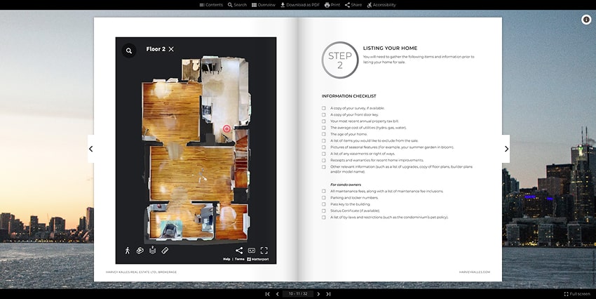 An iFrame-embedded virtual tour