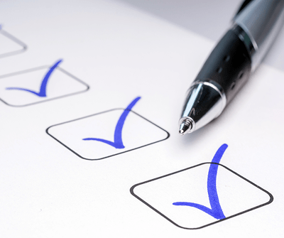 Image showing a fully checked off, Checklist
