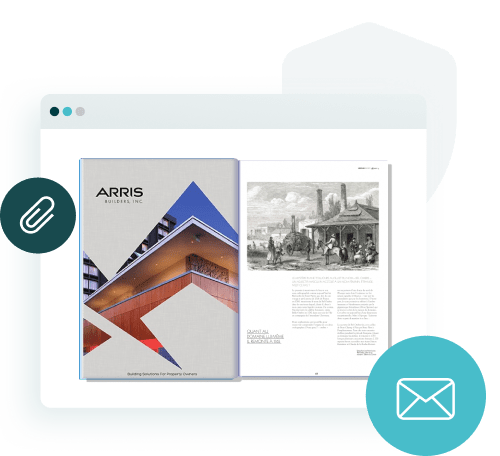 Example of an accessible digital publication in Paperturn’s online flipbook viewer with email and at Example of an accessible digital publication in Paperturn’s online flipbook viewer with email and at