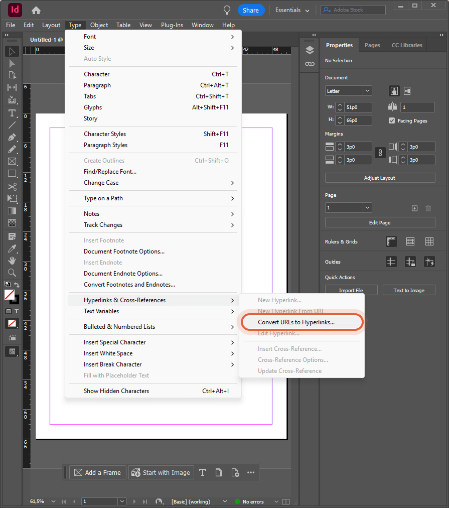 InDesign New PDF Export Preset dialog highlighted fields, Pages radio chosen, OK button marked for InDesign New PDF Export Preset dialog highlighted fields, Pages radio chosen, OK button marked for