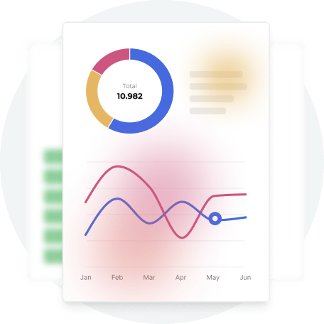 Analytics dashboard with charts and graphs — showing how Paperturn helps firms track document engagement and monitor performance.