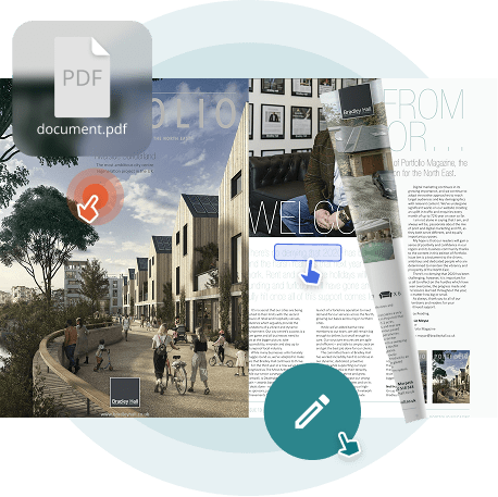 PDF document transformed into an interactive digital brochure with clickable links and multimedia el PDF document transformed into an interactive digital brochure with clickable links and multimedia el