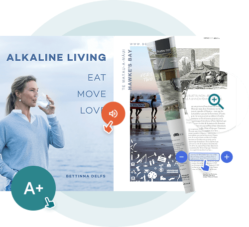 Accessible online flipbook in Paperturn showing digital publication features like zoom, read-aloud, Accessible online flipbook in Paperturn showing digital publication features like zoom, read-aloud,