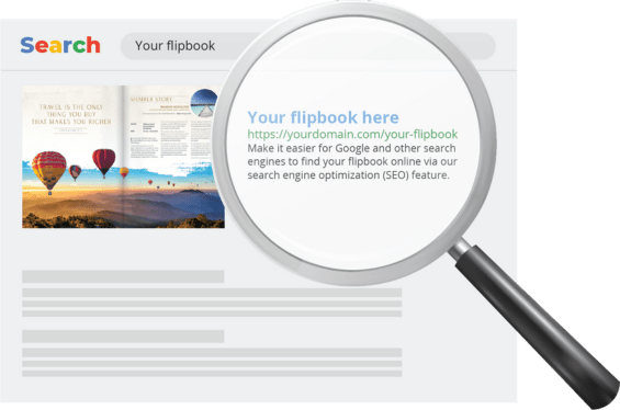 The search engine optimization (SEO) feature with Paperturn