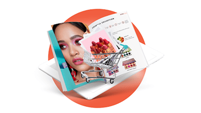Shopping cart feature graphic