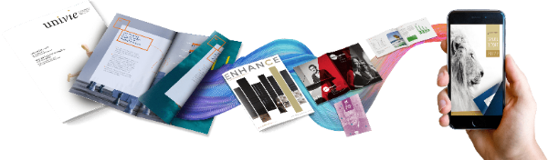 Flipbooks that float out of a phone